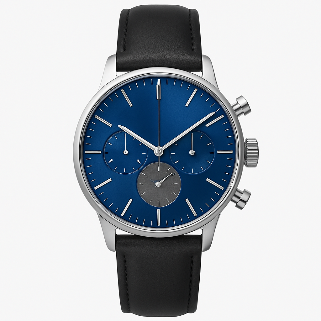 Samtblauer Chronograph - Barvern Montres